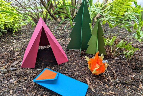 3D Camping Scene with Tent SVG Set: A Creative Craft for Modern Makers