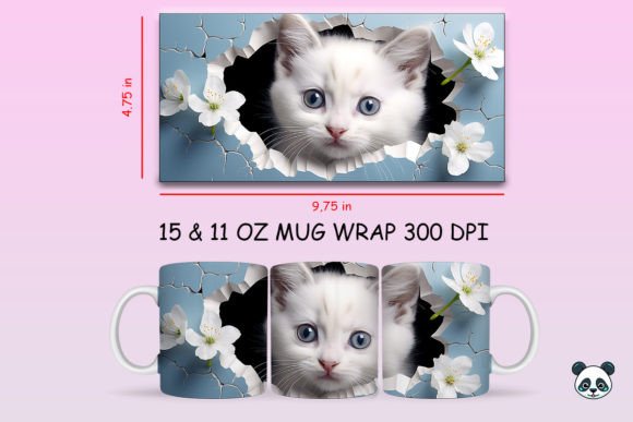 3D Cat Mug Sublimation Wrap: Merging Art and Innovation in Modern Design