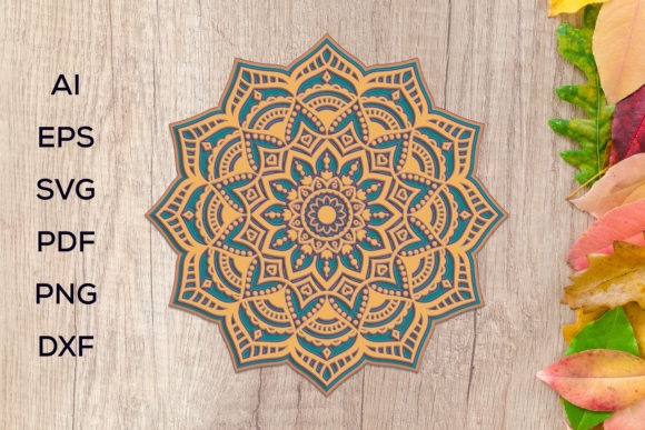 3D Layered Mandala Art – SVG: A Versatile Digital Design Solution