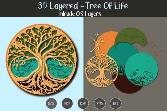 3D Layered Tree of Life SVG: A Strategic Tool for Creative and Business Applications