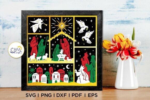 3D Nativity Scene Shadow Box SVG: Creative and Practical Uses for Holiday Crafting