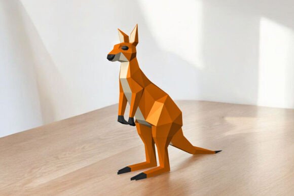 Bring the Kangaroo to Life with 3D Papercraft