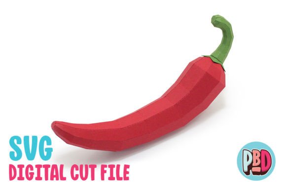 Chili Pepper 3D Papercraft: A Vibrant and Versatile Decor Solution