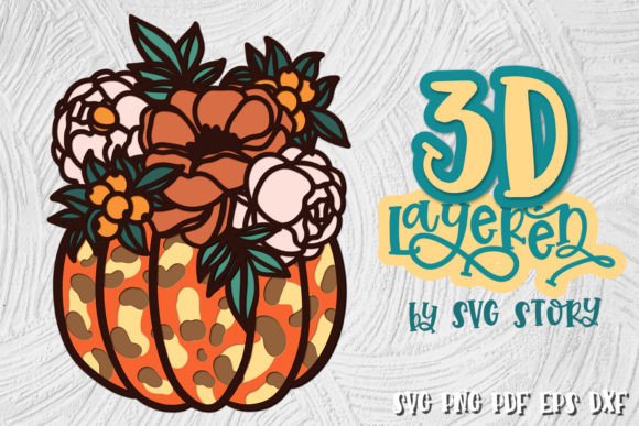 Creating Depth and Detail with the 3D Layered Pumpkin 05 Thanksgiving SVG Design