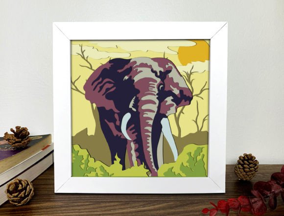 Elephant Shadow Box 3D: A Creative Tool for Durable, Customizable Paper Crafts