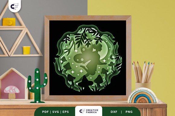 Exploring the Charm of the Fairytale 3D Shadow Box Paper Cut SVG