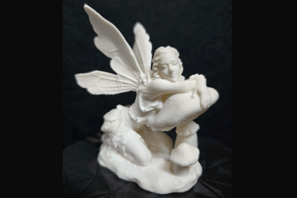 Fairy on Mushroom 3D Print File