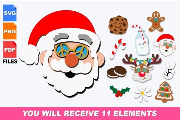 Groovy Christmas 3D SVG Bundle: Creative Holiday Design Made Simple