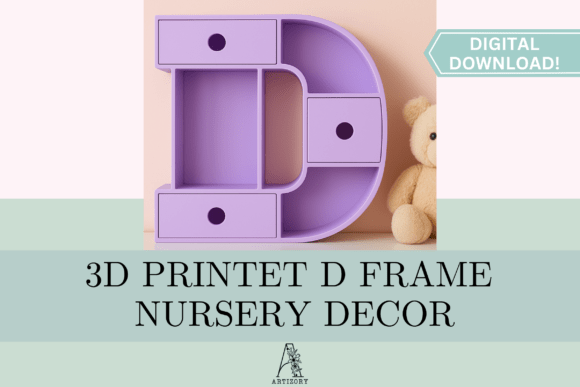 Letter D Organizer STL 3D Print: A Strategic Tool for Custom Storage Solutions