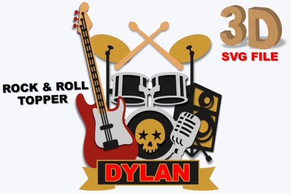 Rock and Roll Topper 3D SVG: A Creative Tool for Modern Designers and Entrepreneurs