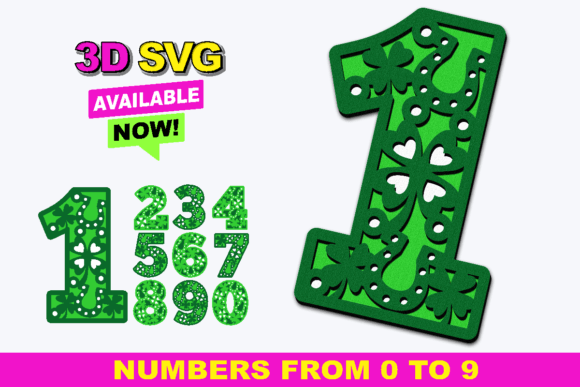 St Patrick s Day Numbers 3D SVG: Creative Uses for Your Crafting Projects